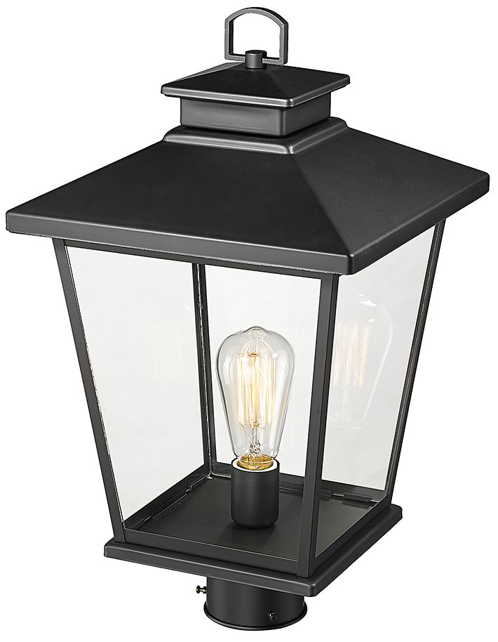Image 5 Millennium Bellmon 1-Light 19.5" Powder Coated Black Outdoor Post Lantern more views