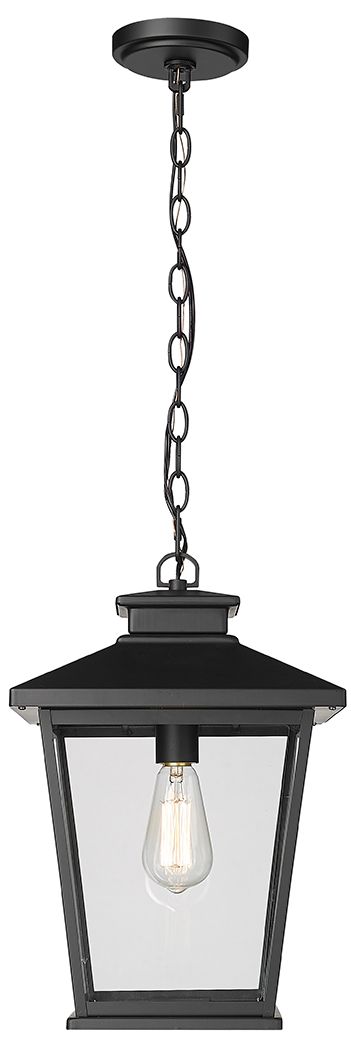 Millennium Bellmon 1-Lt 16.3" Powder Coated Black Outdoor Hanging Lantern