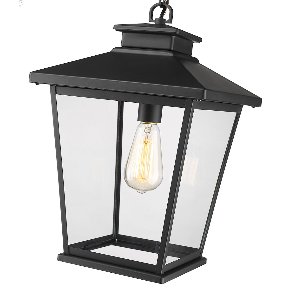 Image 2 Millennium Bellmon 1-Lt 16.3" Powder Coated Black Outdoor Hanging Lantern more views