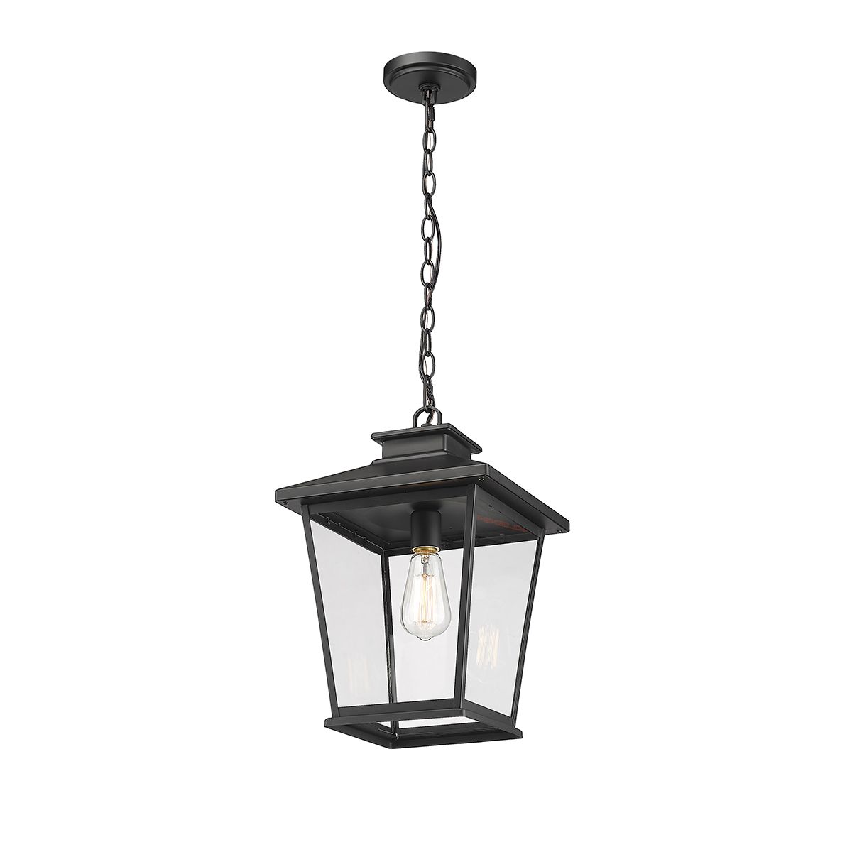 Image 3 Millennium Bellmon 1-Lt 16.3" Powder Coated Black Outdoor Hanging Lantern more views