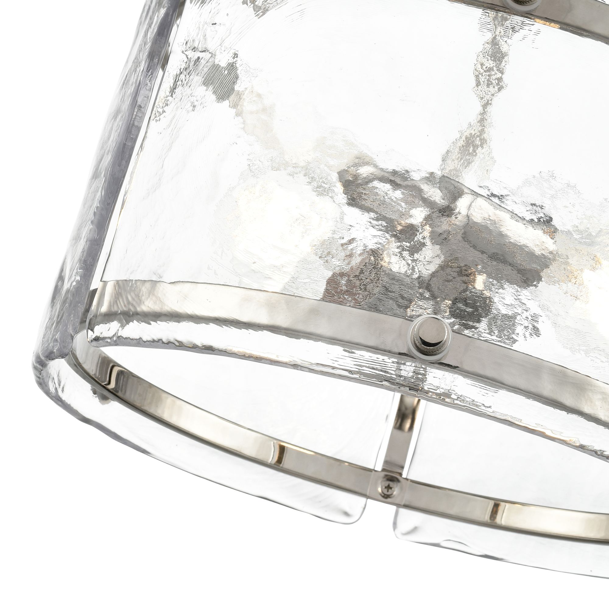 Image 4 Millennium Bennetti 2-Light 14.5" Polished Nickel Semi-Flush with Shade more views