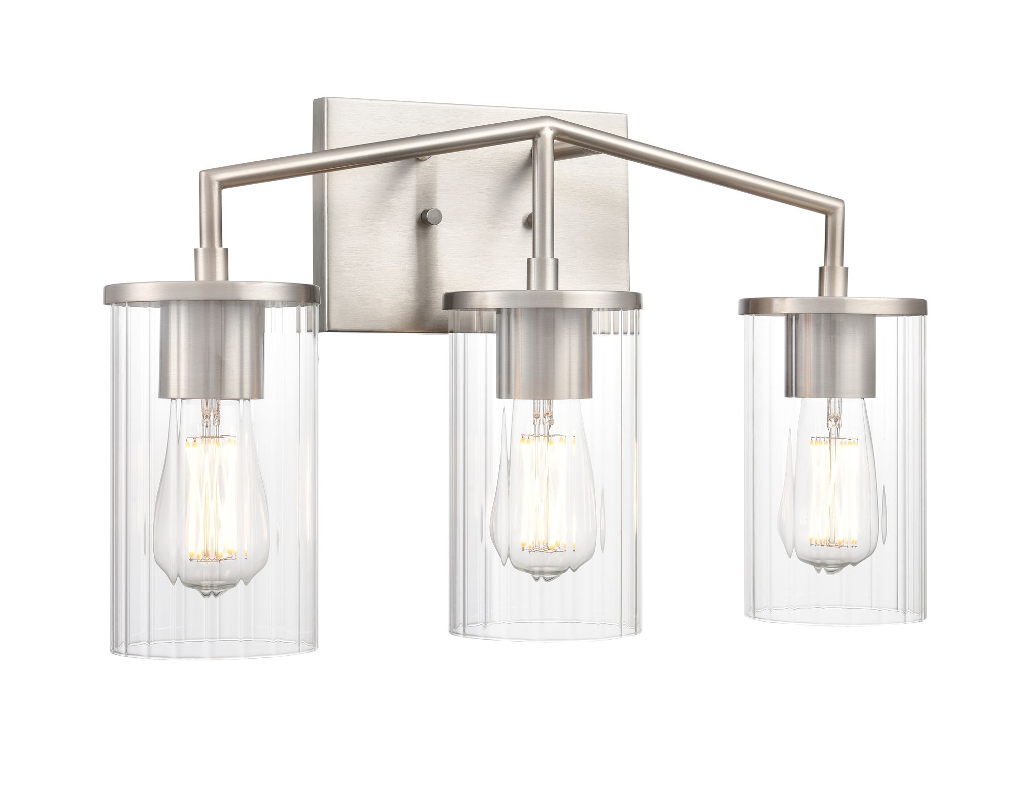 Image 2 Millennium Beverlly 3-Light 20" Brushed Nickel Vanity Light with Shade more views