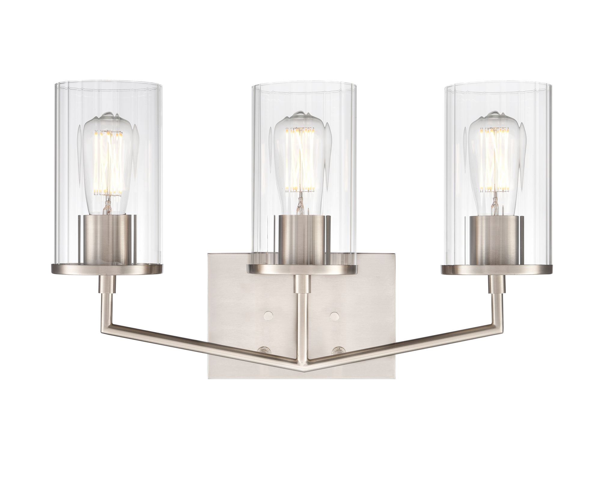 Image 5 Millennium Beverlly 3-Light 20" Brushed Nickel Vanity Light with Shade more views