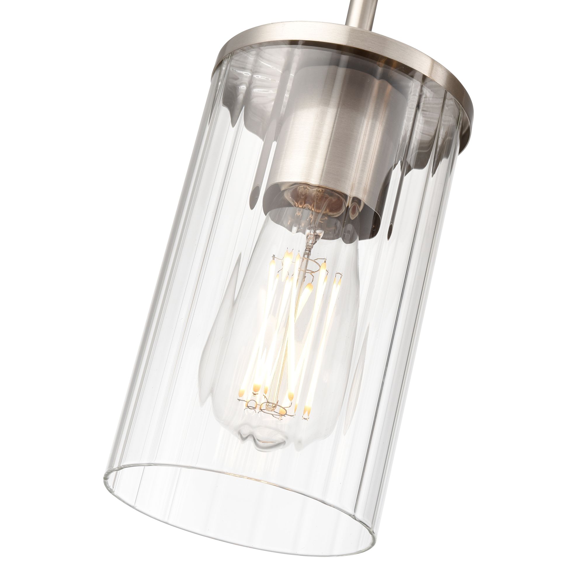 Image 6 Millennium Beverlly 3-Light 20" Brushed Nickel Vanity Light with Shade more views