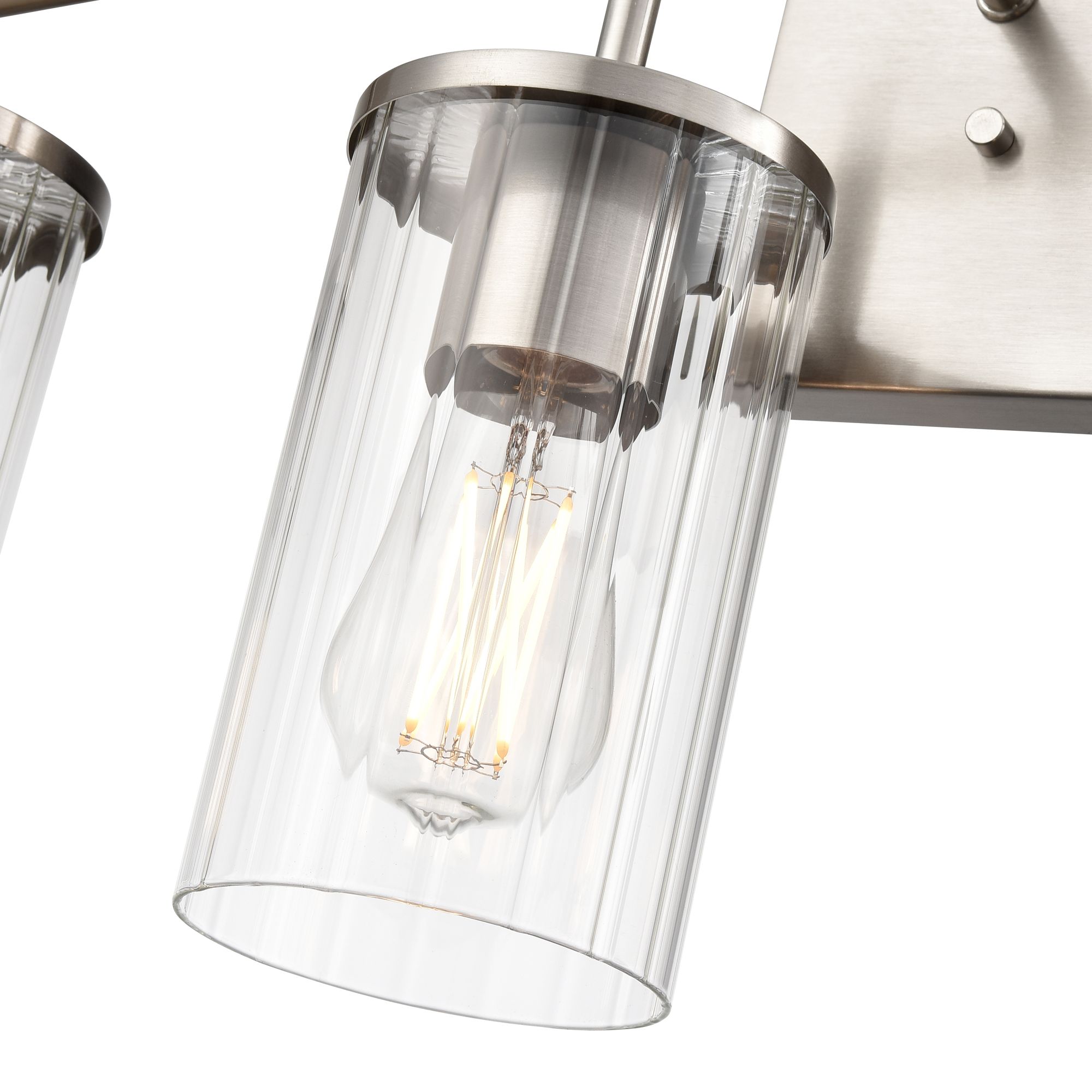 Image 6 Millennium Beverlly 4-Light 28" Brushed Nickel Vanity Light with Shade more views