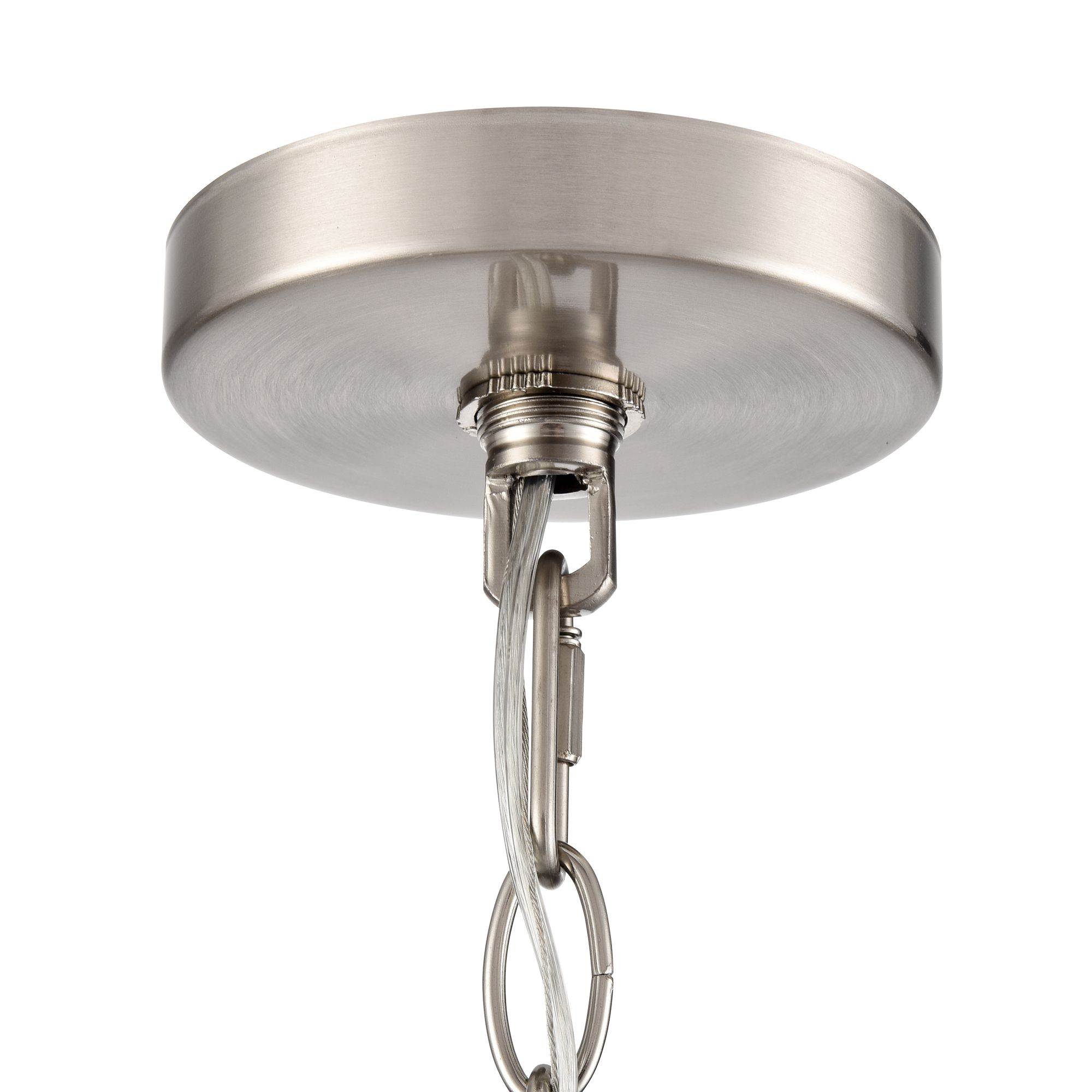 Millennium Beverlly 5-Light 26" Brushed Nickel Chandelier with Glass Shade