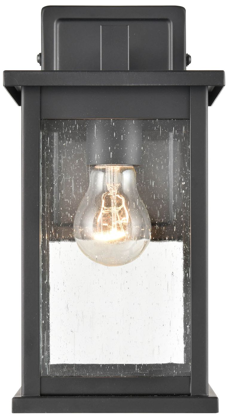 Millennium Bowton 1-Light 11.38" Powder Coated Black Outdoor Wall Sconce