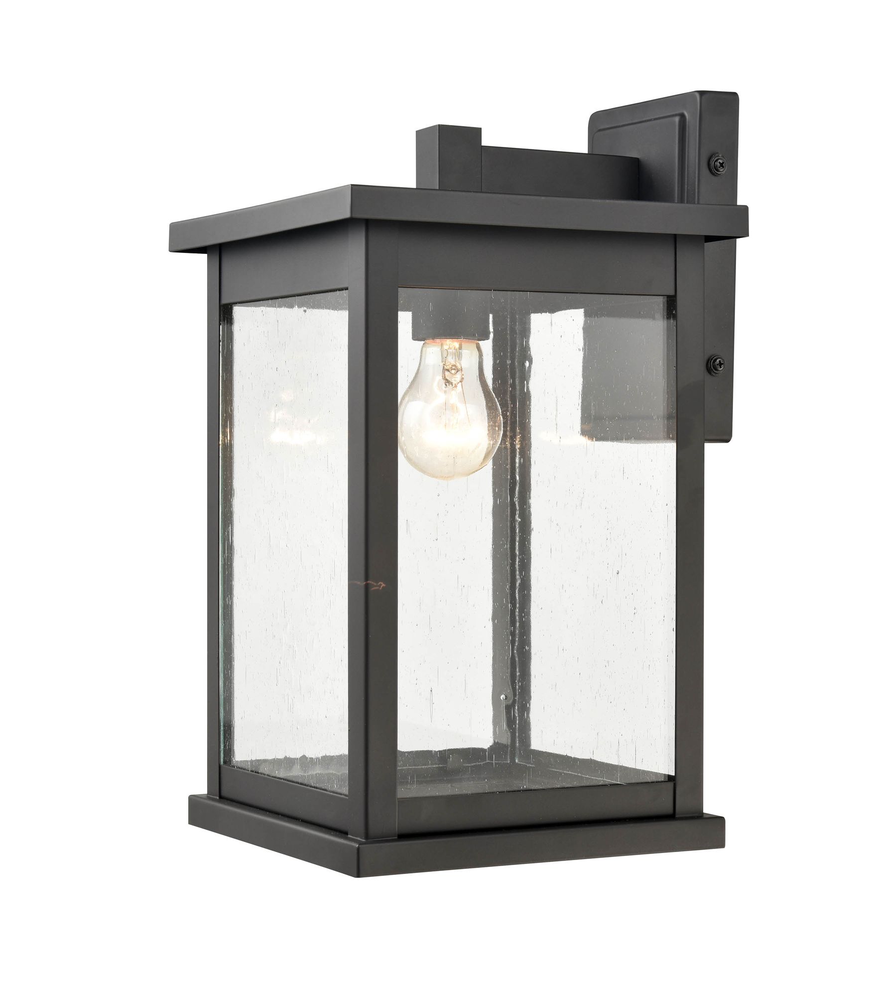 Image 3 Millennium Bowton 1-Light 15.25" Powder Coated Black Outdoor Wall Sconce more views