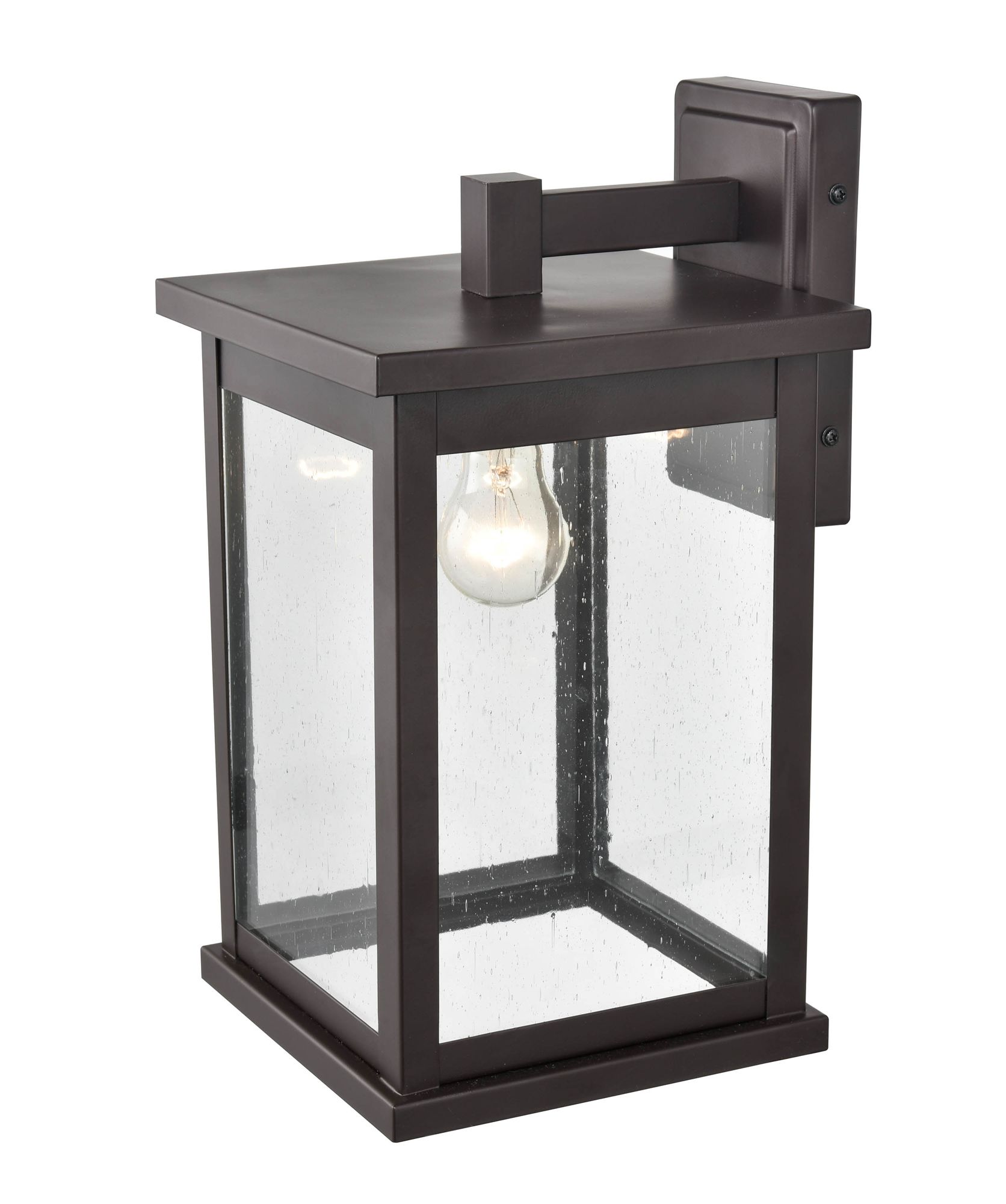 Image 3 Millennium Bowton 1-Light 15.5" Powder Coated Bronze Outdoor Wall Sconce more views