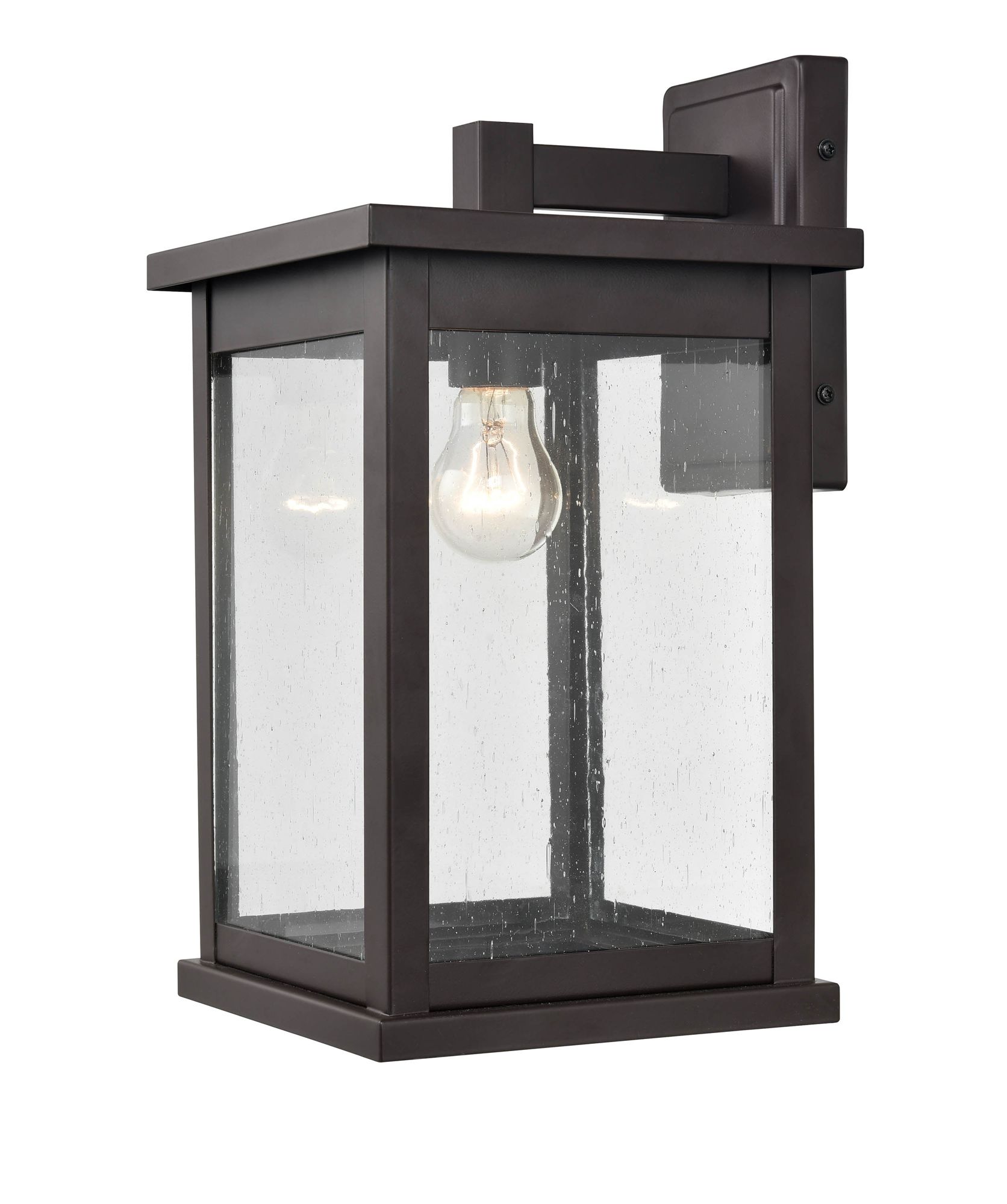 Image 4 Millennium Bowton 1-Light 15.5" Powder Coated Bronze Outdoor Wall Sconce more views