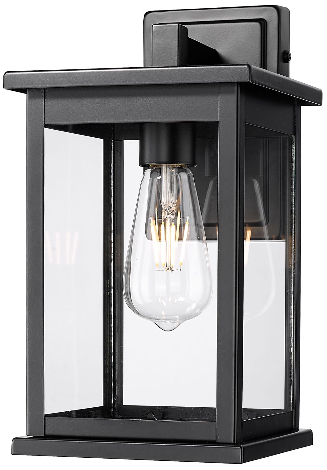 Image 2 Millennium Bowton II Outdoor Wall Sconce Powder Coated Black more views