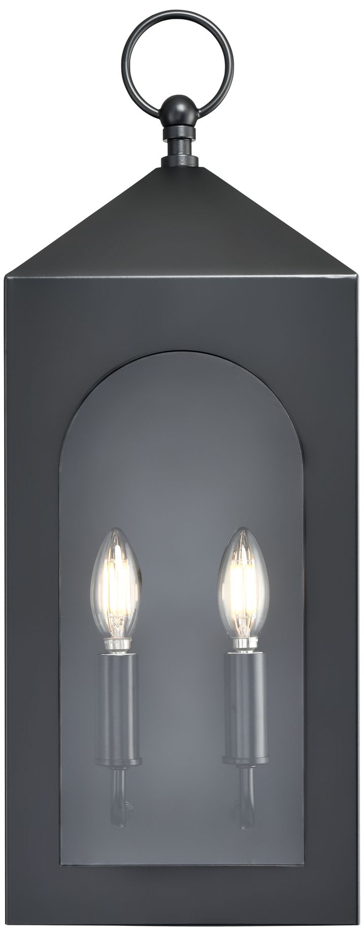 Thumbnail1 of Millennium Bratton 2-Light 22.68" Powder Coated Black Outdoor Wall Sconce