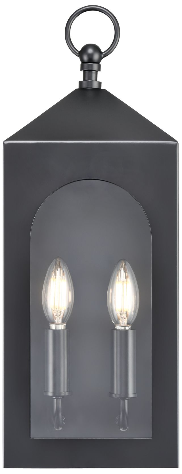 Millennium Bratton 2-Light Powder Coated Black Outdoor Wall Sconce