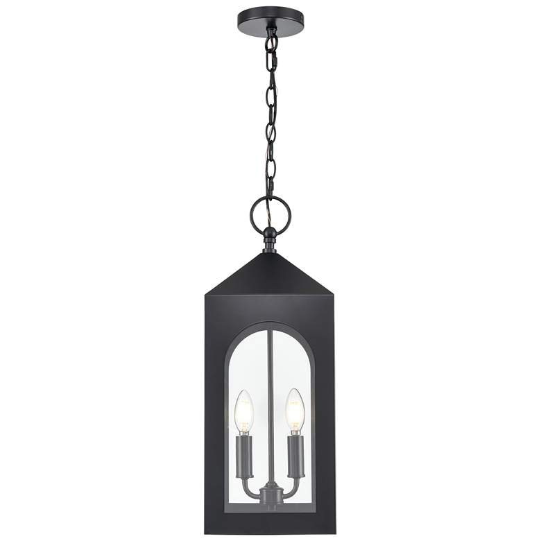 Image 1 Millennium Bratton Outdoor Hanging Lantern Powder Coated Black