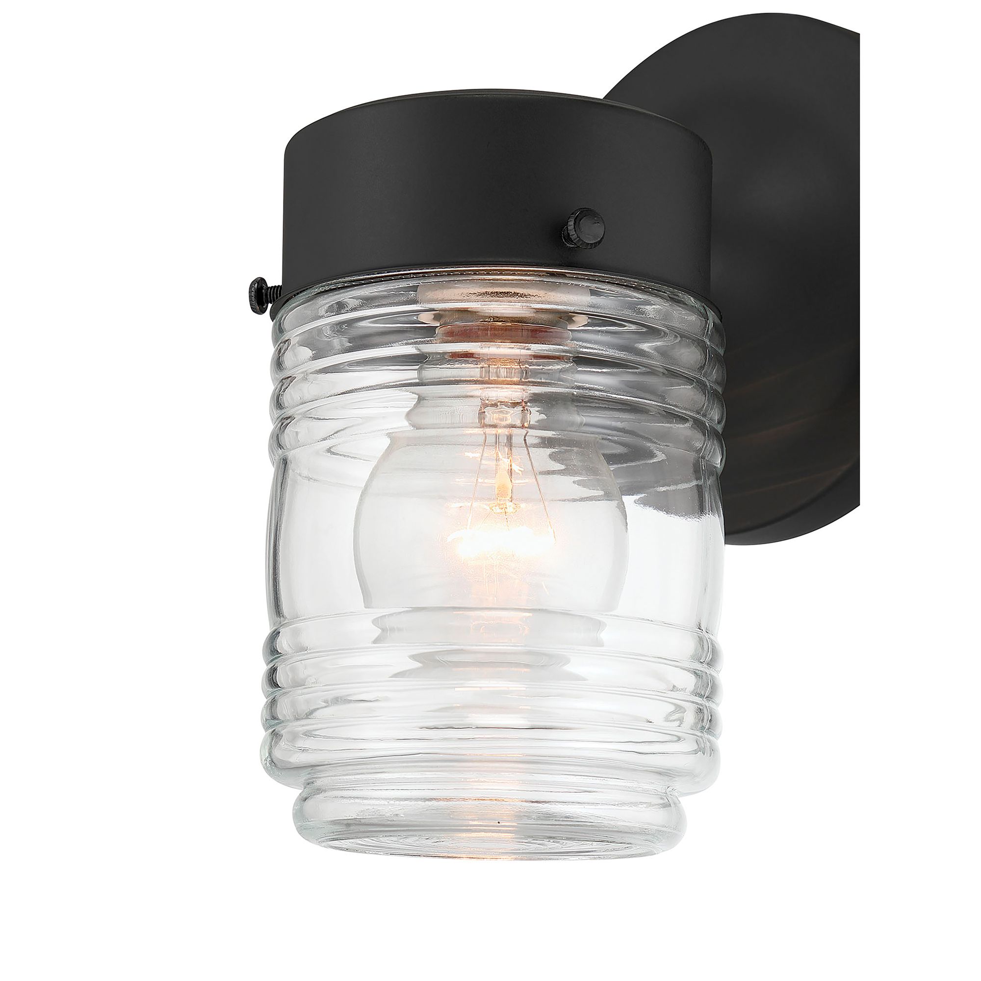 Image 6 Millennium Bravyn 1-Light 7.5" Powder Coated Black Outdoor Wall Sconce more views