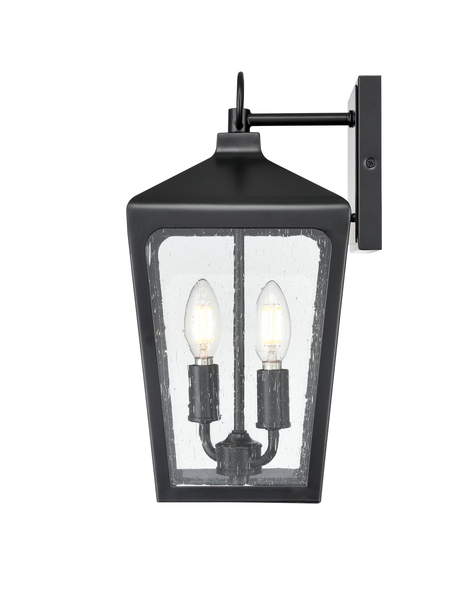 Thumbnail4 of Millennium Brooks 2-Light 15" Powder Coated Black Outdoor Wall Sconce more views