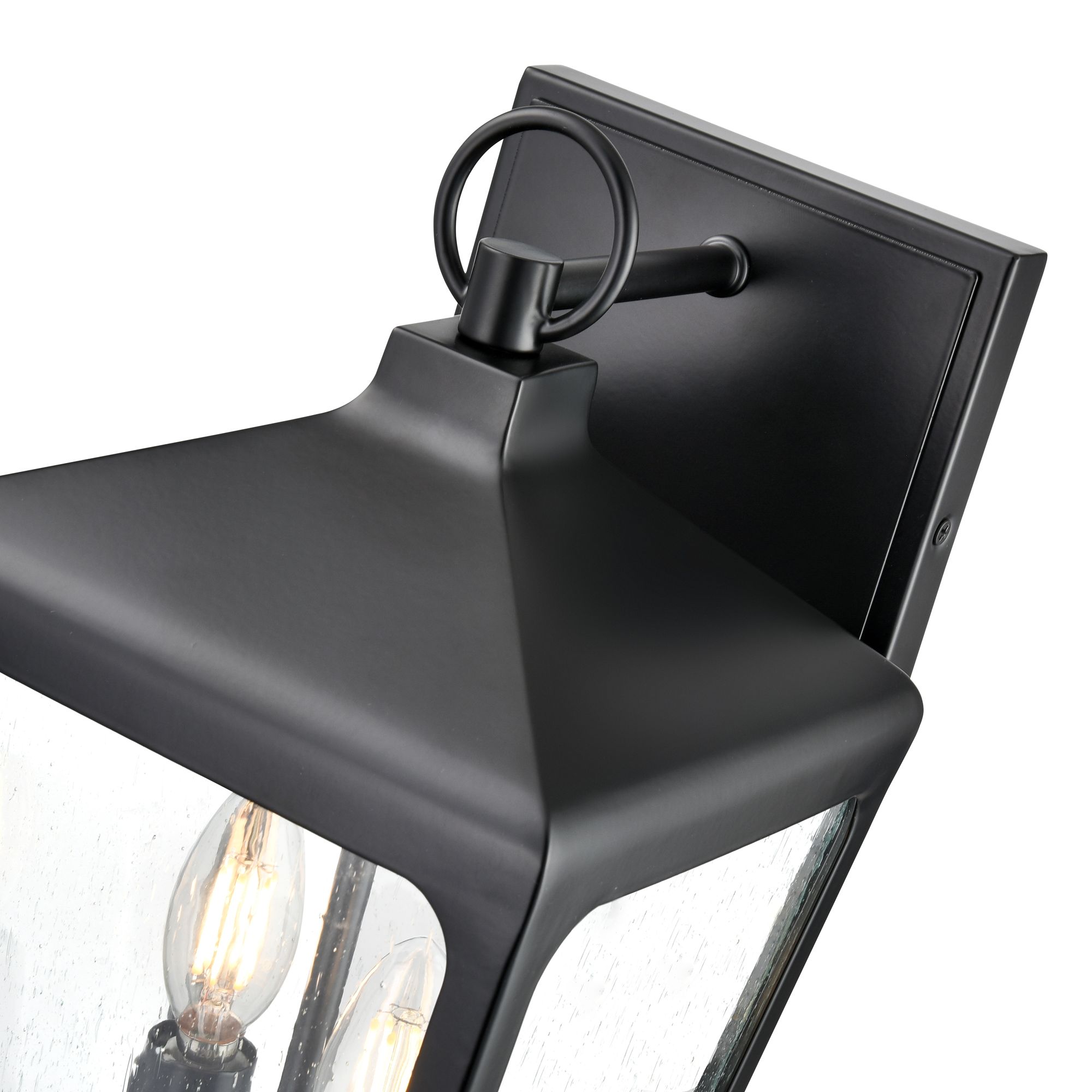Millennium Brooks 2-Light 15" Powder Coated Black Outdoor Wall Sconce