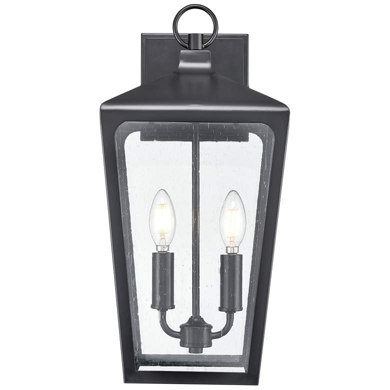 Image 1 Millennium Brooks Outdoor Wall Sconce Powder Coated Black