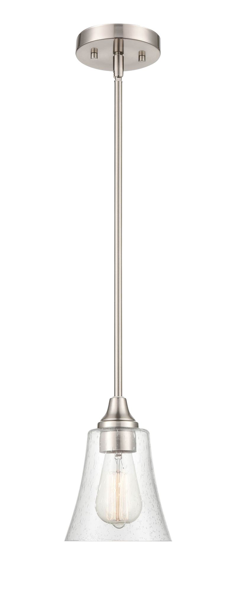 Image 2 Millennium Caily 1-Light 5.75" Brushed Nickel Pendant more views