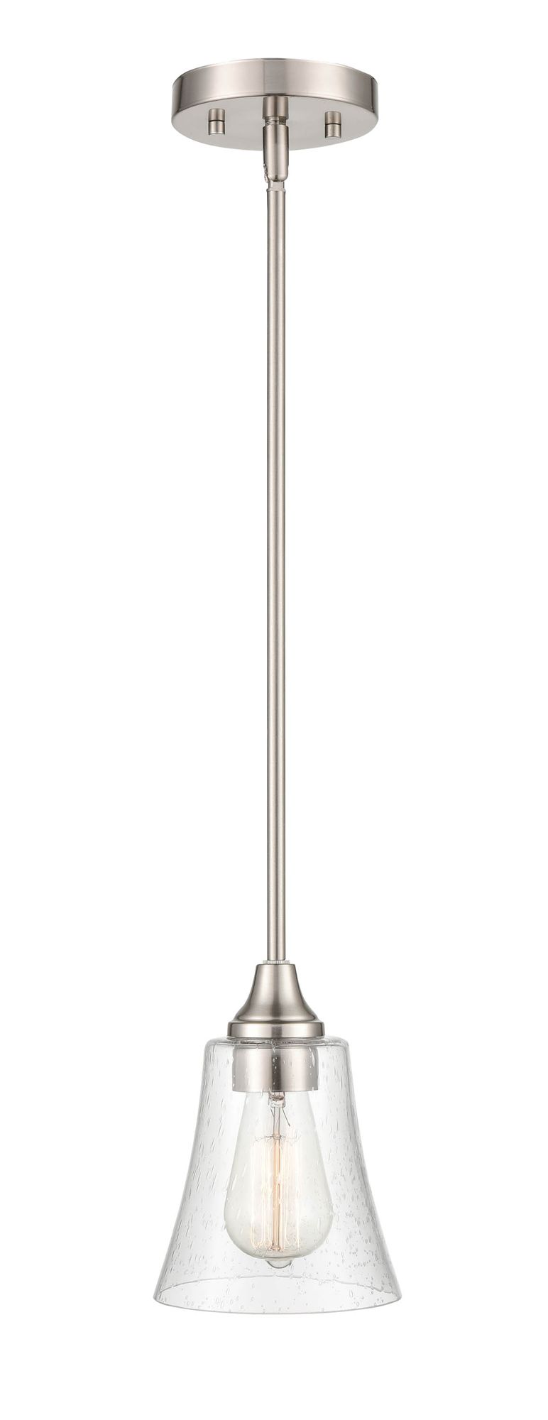 Image 3 Millennium Caily 1-Light 5.75" Brushed Nickel Pendant more views