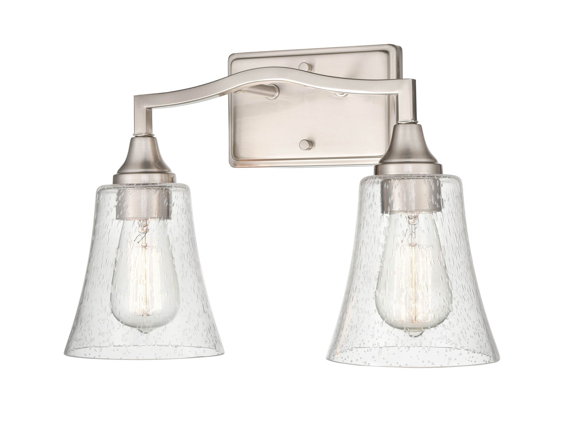 Image 2 Millennium Caily 15.75" Brushed Nickel Vanity Light more views