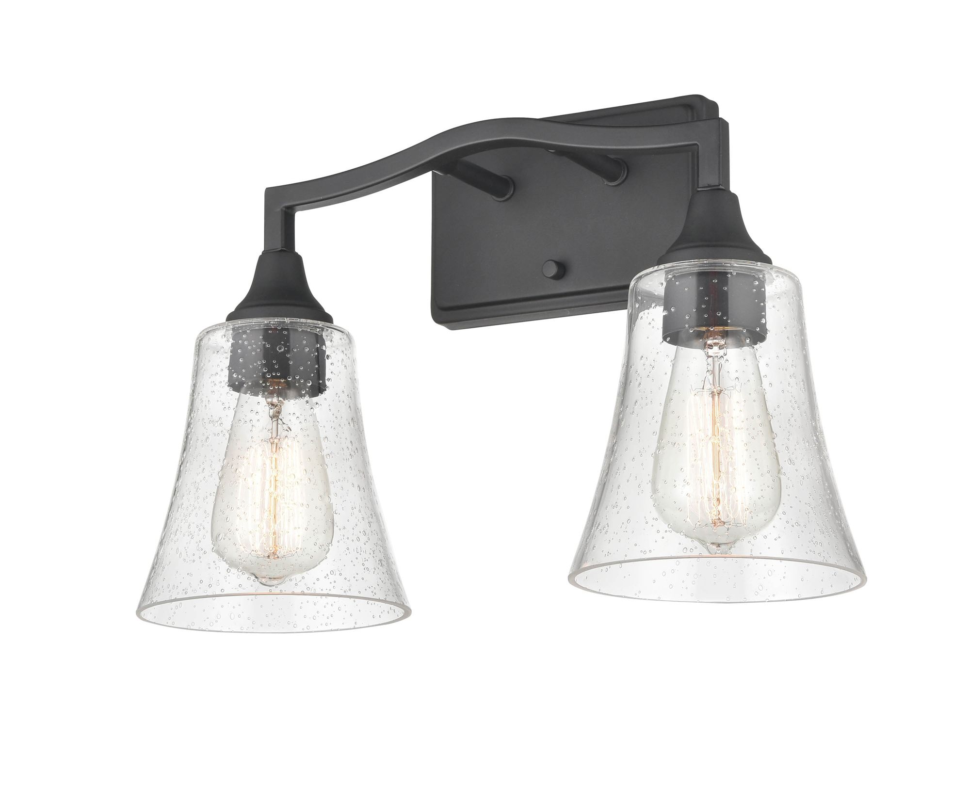 Image 3 Millennium Caily 2-Light 15.75" Matte Black Vanity Light more views