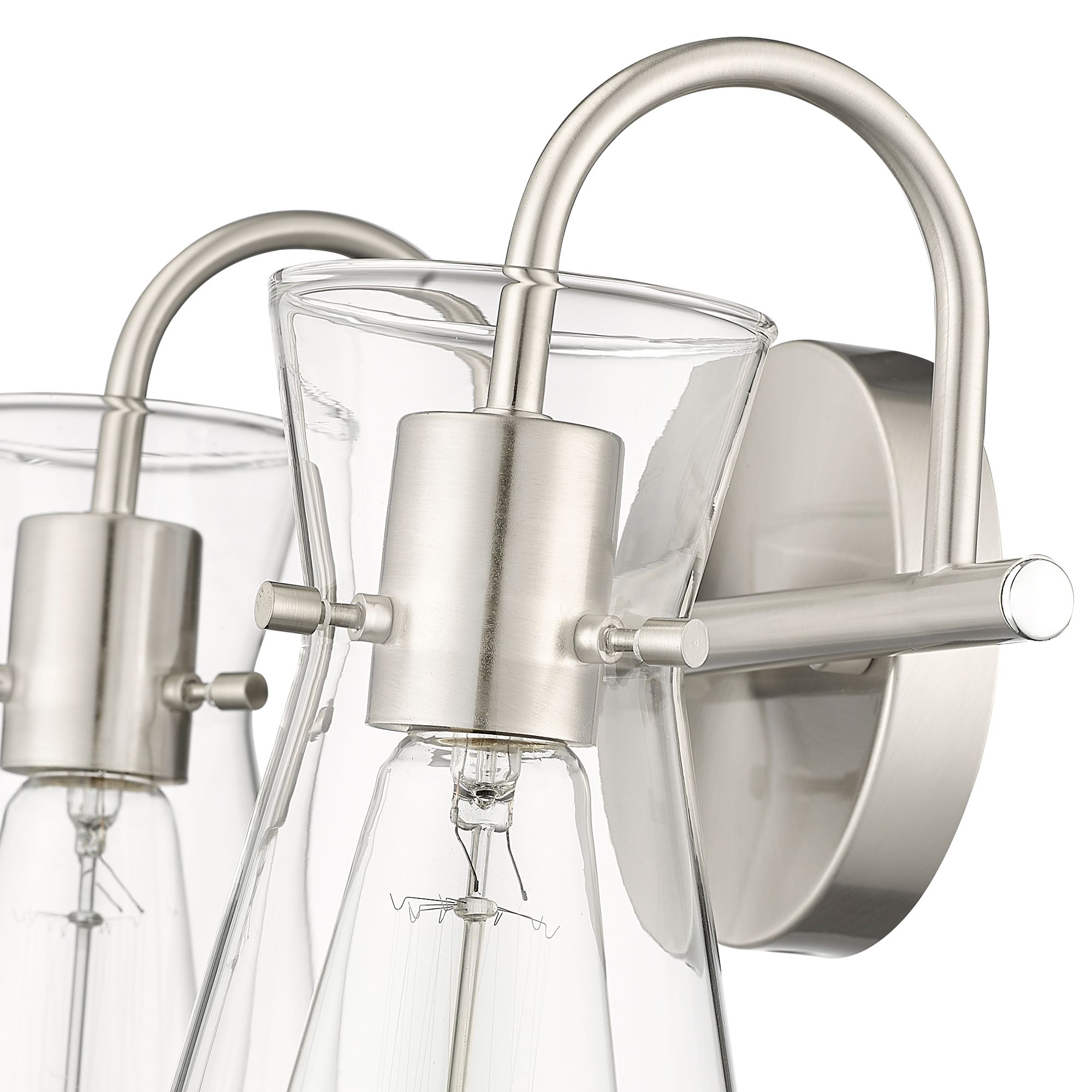 Image 5 Millennium Camellia 2-Light 13.4" Brushed Nickel Vanity Light more views