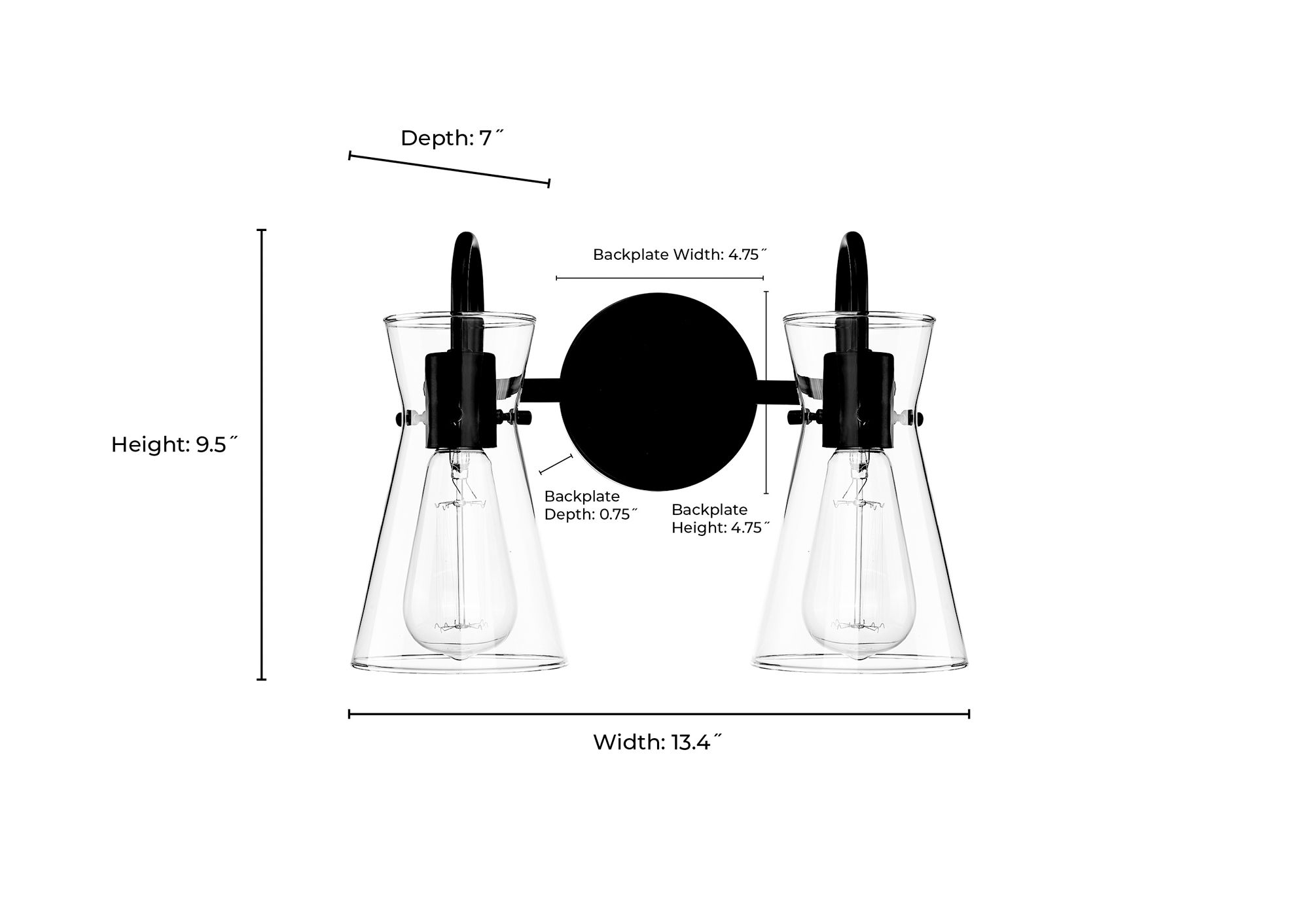Image 6 Millennium Camellia 2-Light 13.4" Brushed Nickel Vanity Light more views