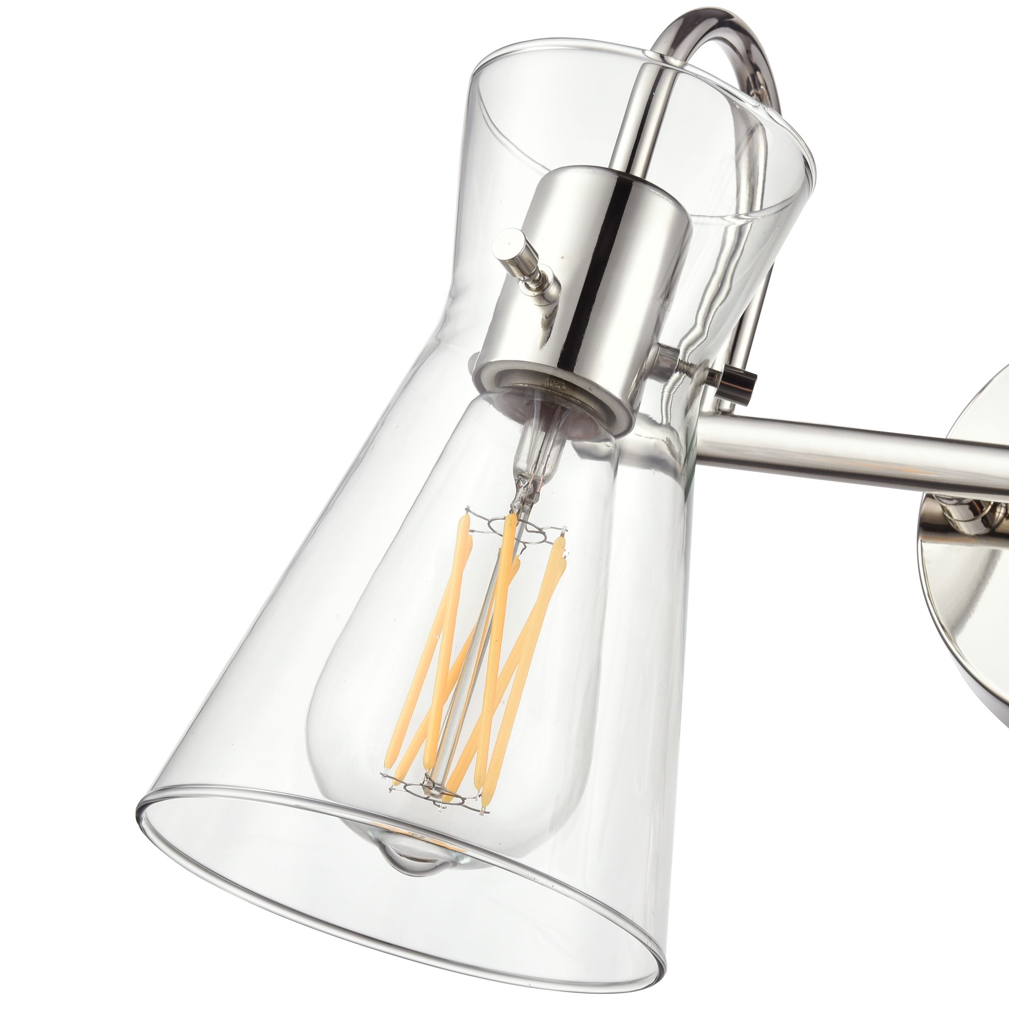Image 6 Millennium Camellia 2-Light 13.5" Polished Nickel Vanity Light more views