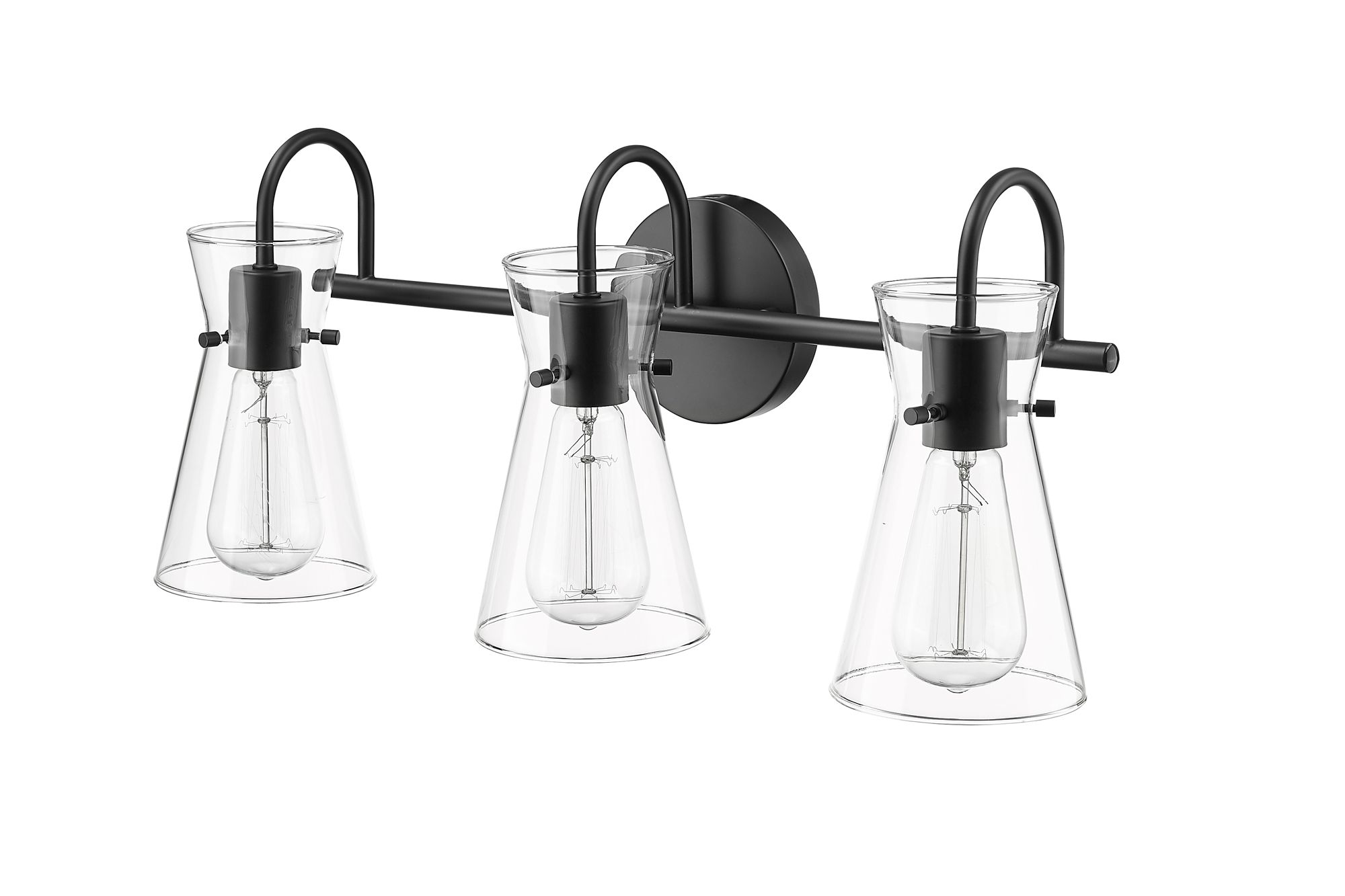 Image 2 Millennium Camellia 22" Matte Black Vanity Light more views