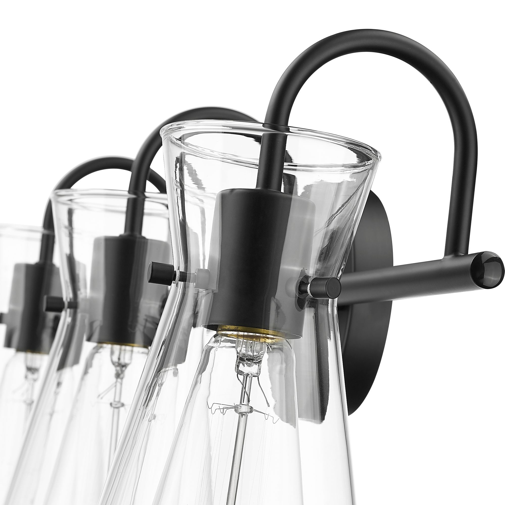 Image 5 Millennium Camellia 22" Matte Black Vanity Light more views