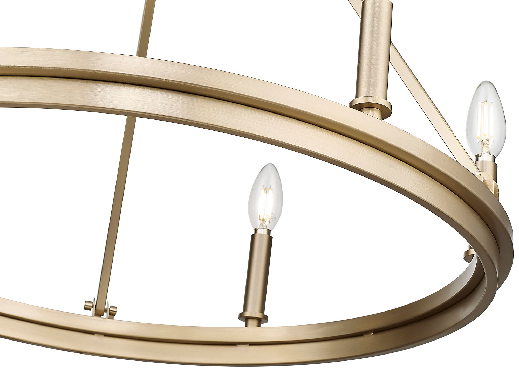 Image 6 Millennium Carruth 6-Light 25" Modern Gold Chandelier more views