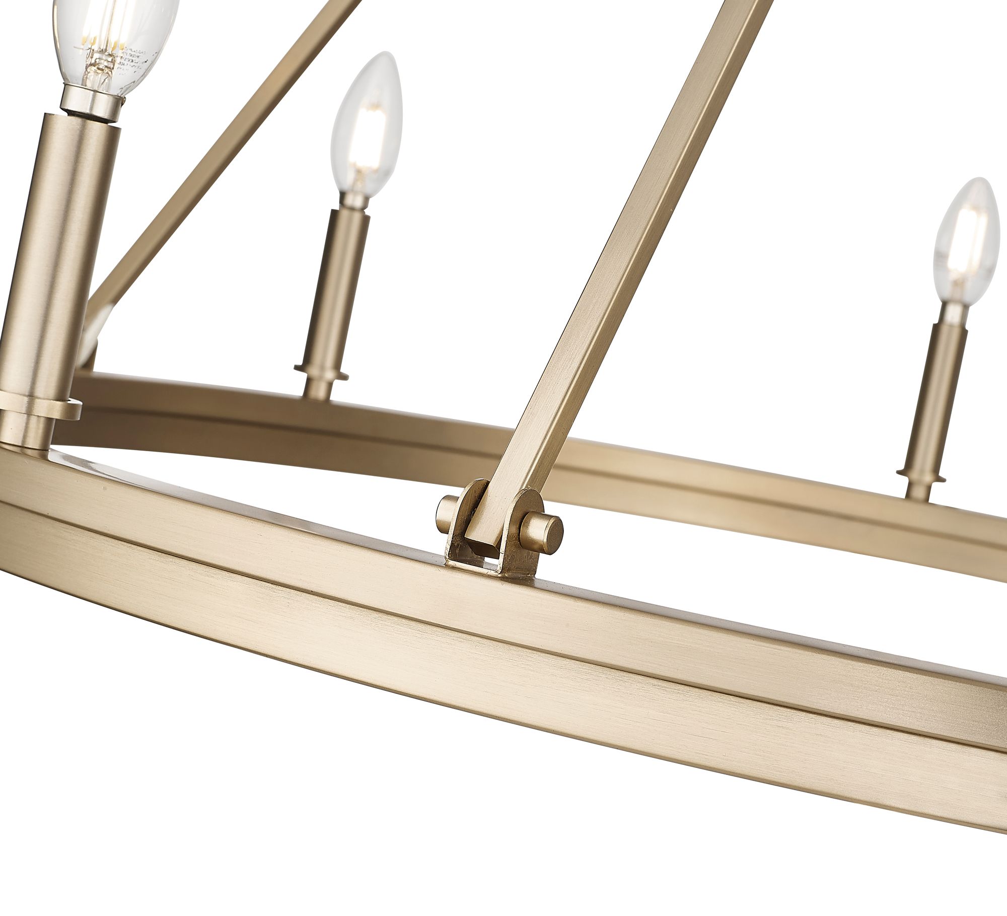 Image 6 Millennium Carruth 8-Light 36" Modern Gold Chandelier more views