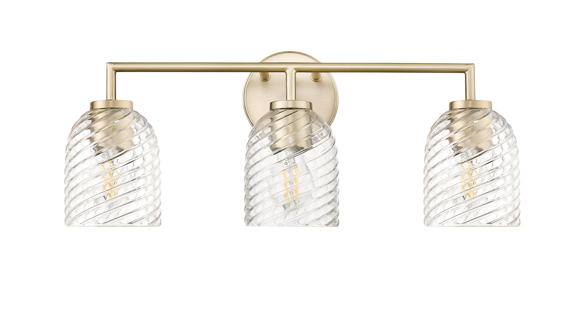 Image 2 Millennium Catania 22.75" Modern Gold Vanity Light with Glass Shade more views