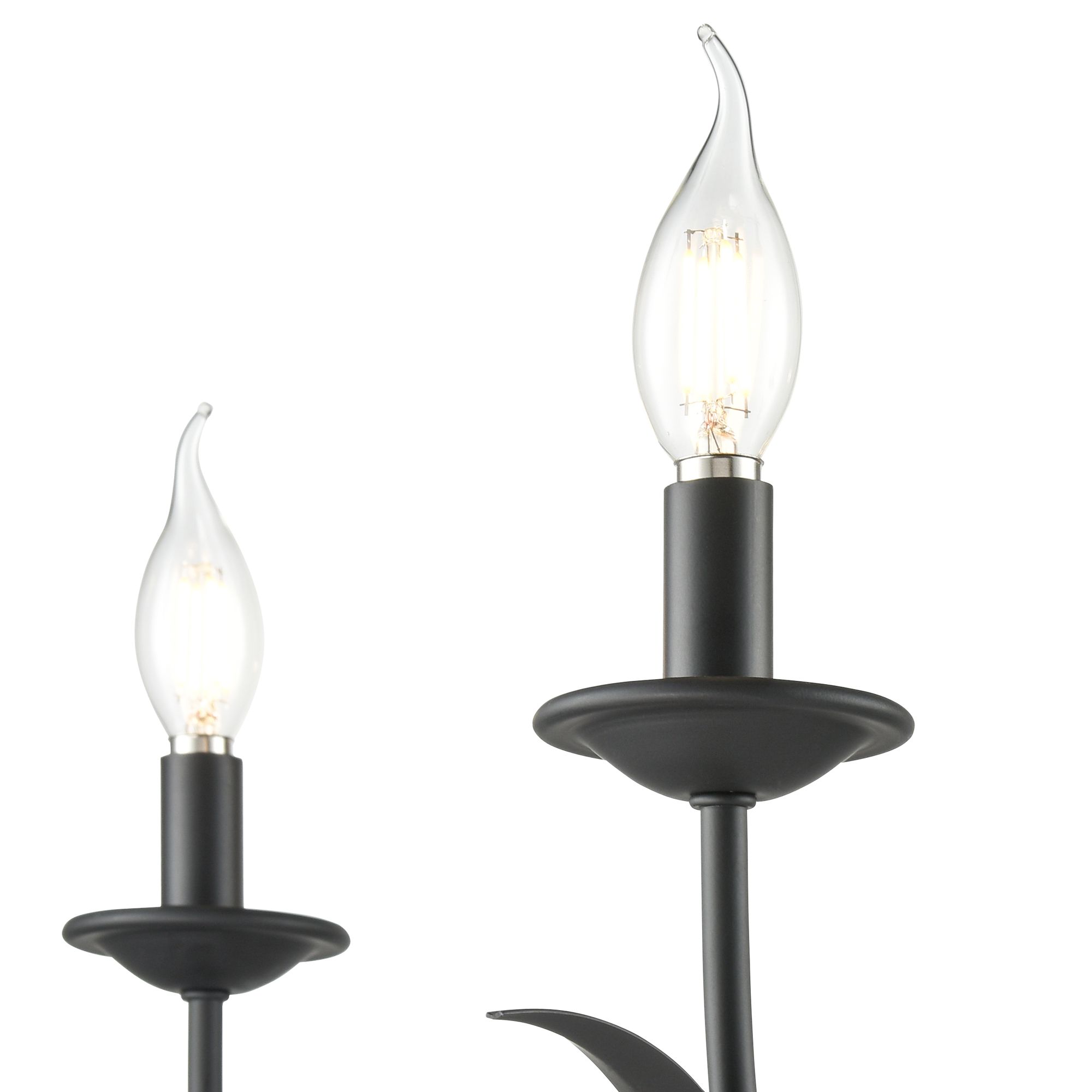 Thumbnail4 of Millennium Charlize 5-Light 29.5" Matte Black Chandelier more views