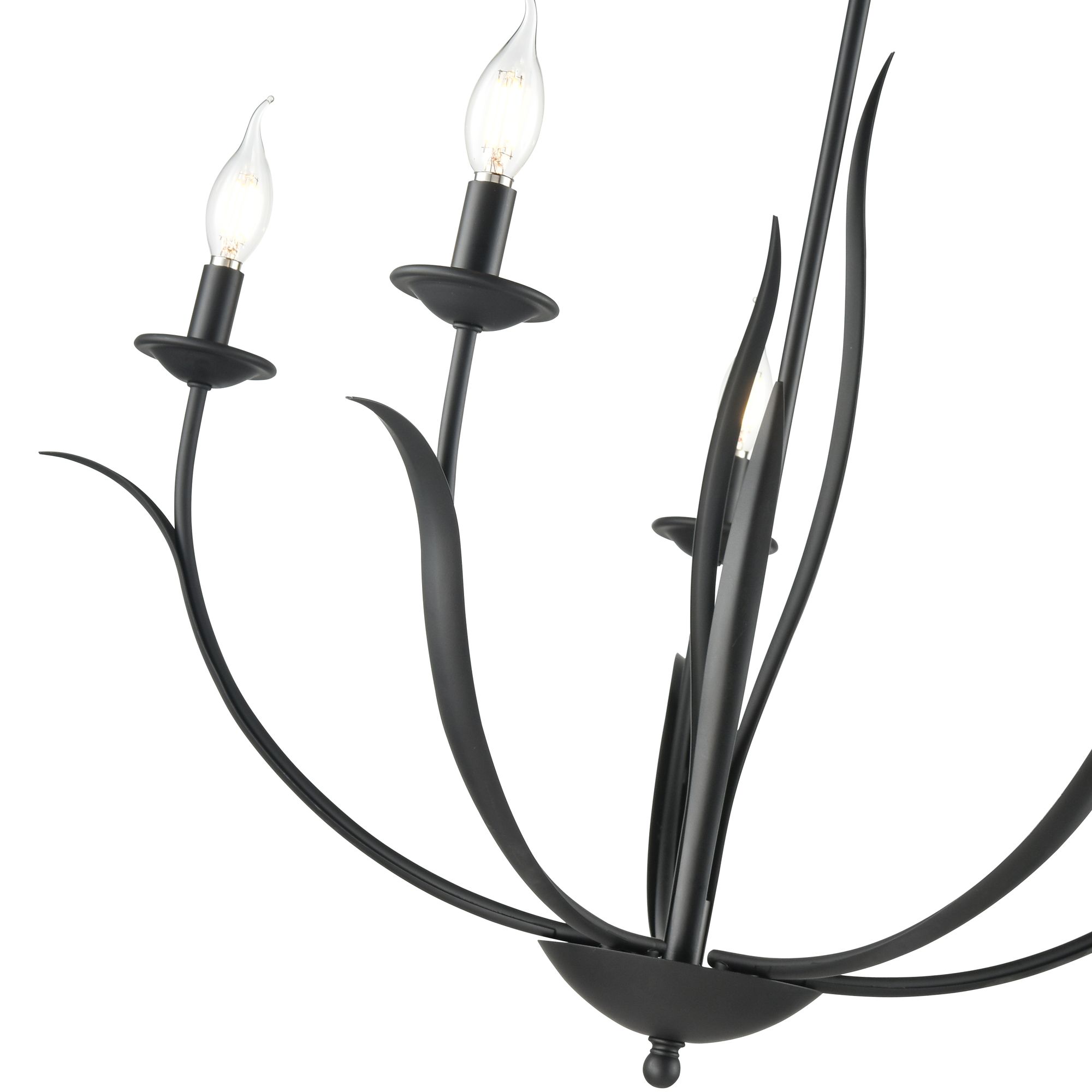 Millennium Charlize 5-Light 29.5" Matte Black Chandelier