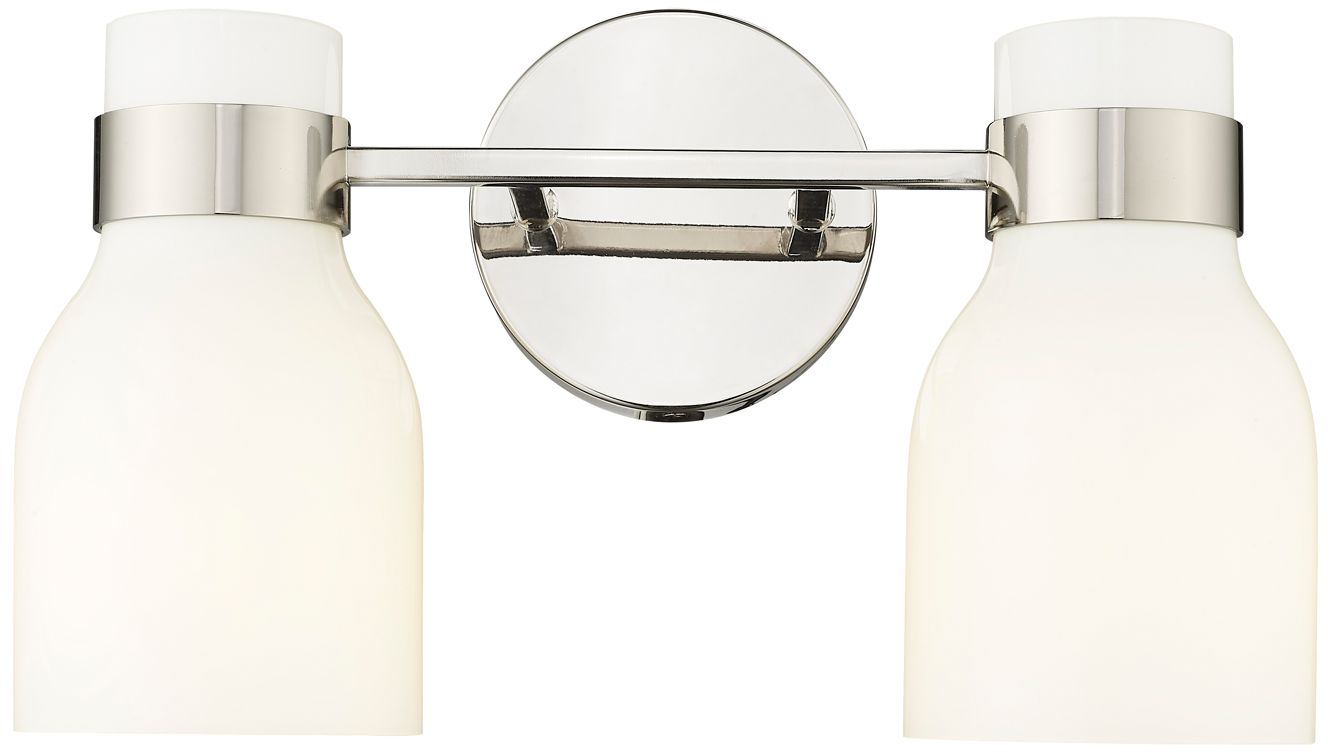 Millennium Corella 14" Polished Nickel Vanity Light
