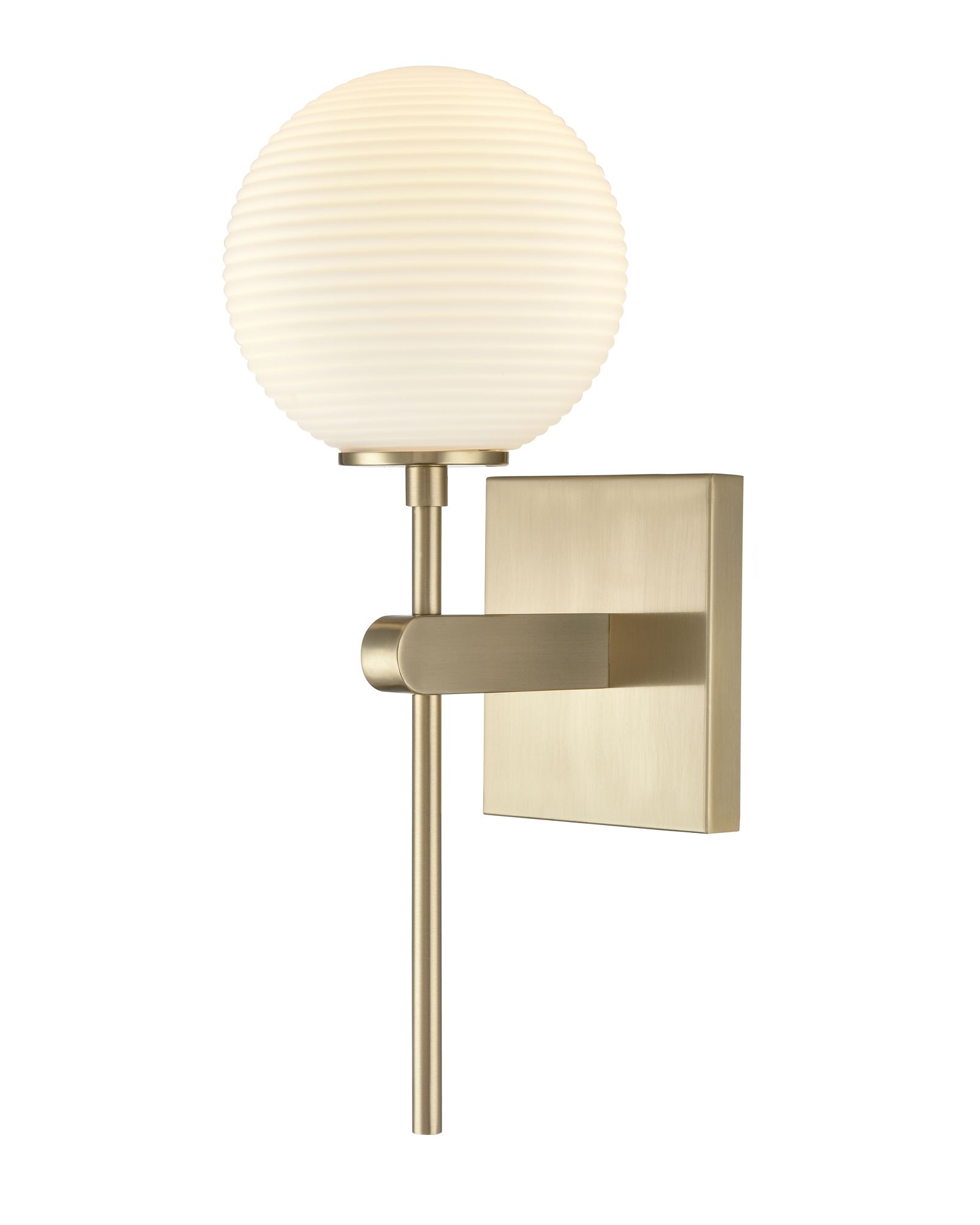 Image 2 Millennium Coretta 1-Light 6" Modern Gold Wall Sconce with Glass Shade more views