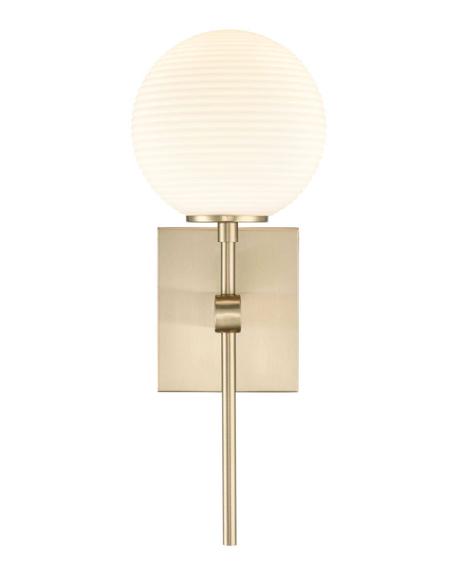 Image 3 Millennium Coretta 1-Light 6" Modern Gold Wall Sconce with Glass Shade more views