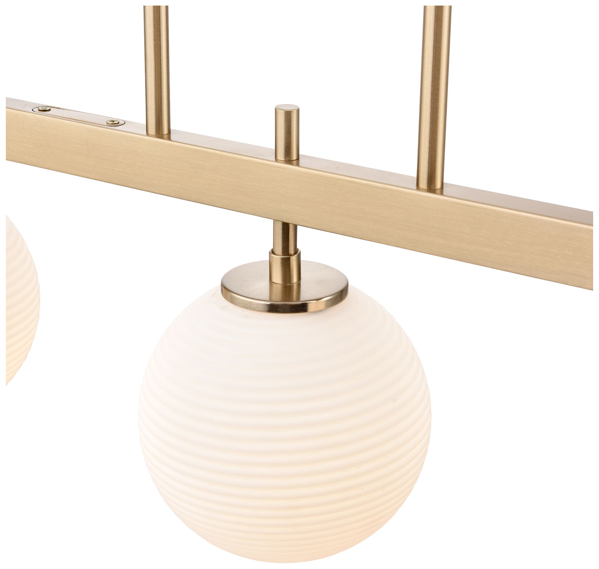 Image 3 Millennium Coretta 5-Light 48" Modern Gold Linear Chandelier with Shade more views