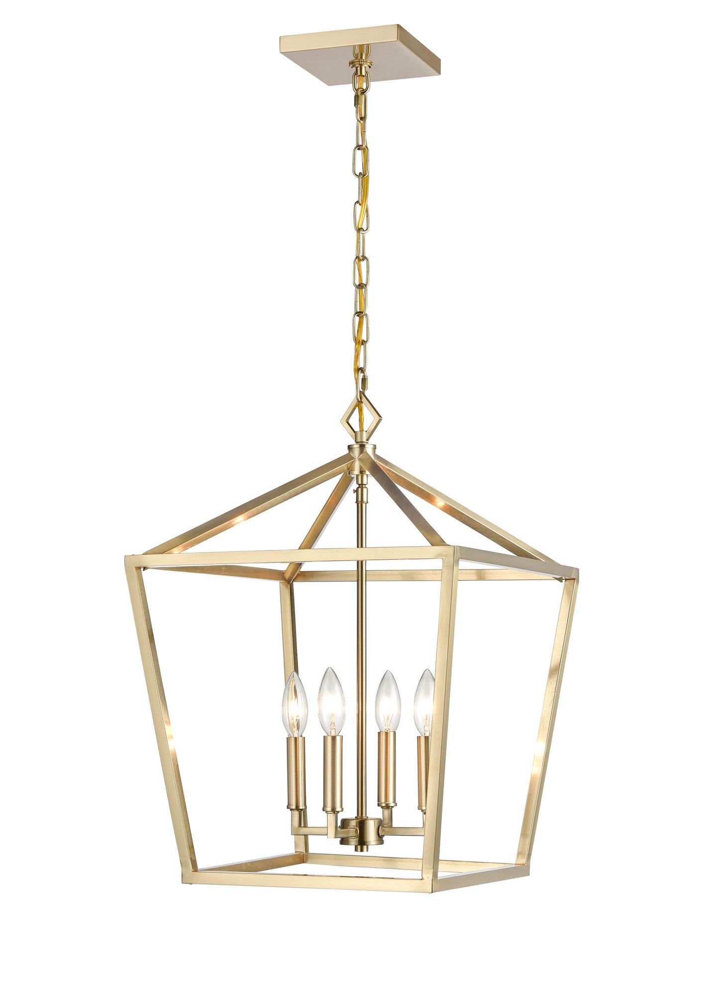 Image 2 Millennium Corona 4-Light 16" Modern Gold Pendant more views