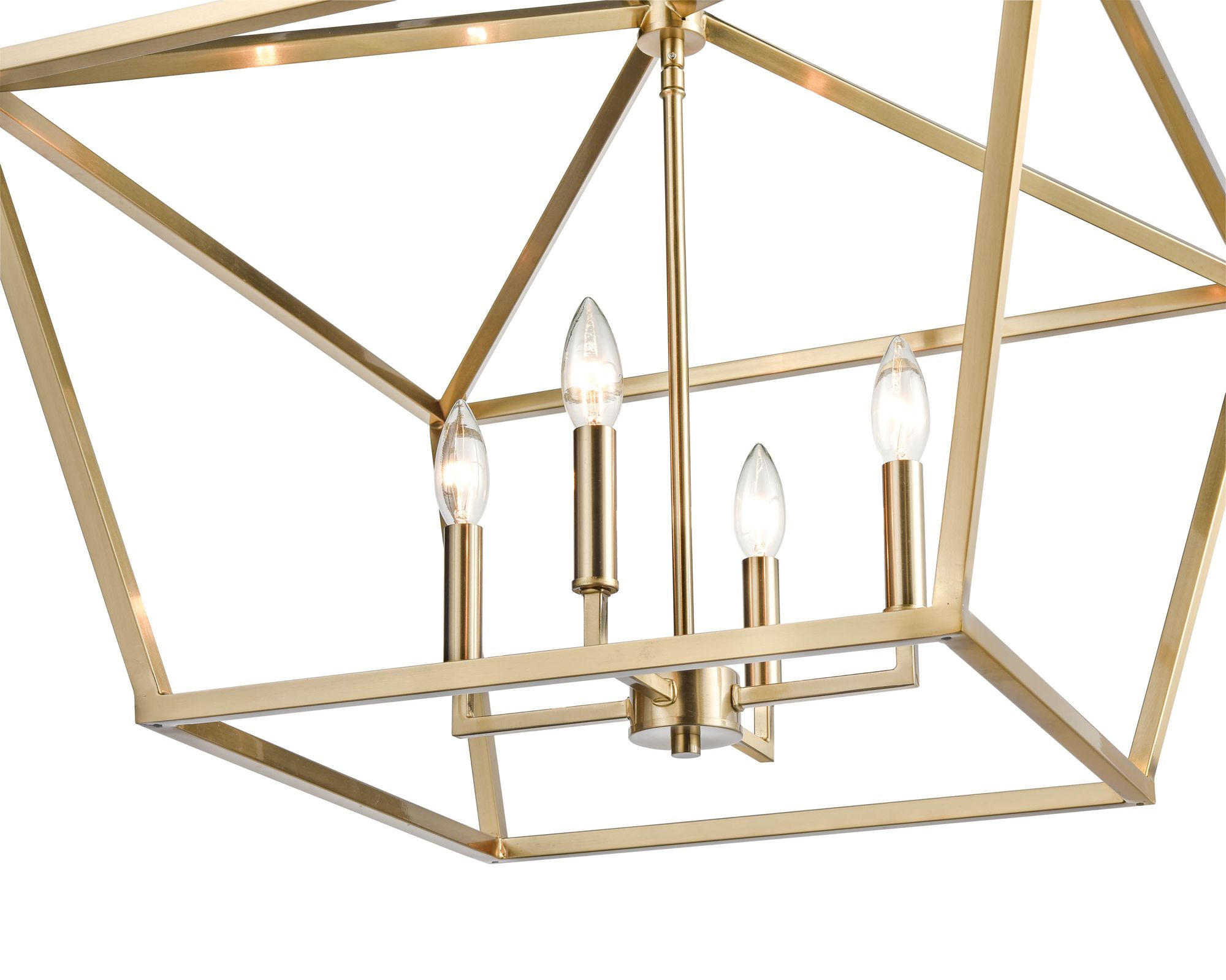 Image 5 Millennium Corona 4-Light 23" Modern Gold Pendant with Glass Shade more views