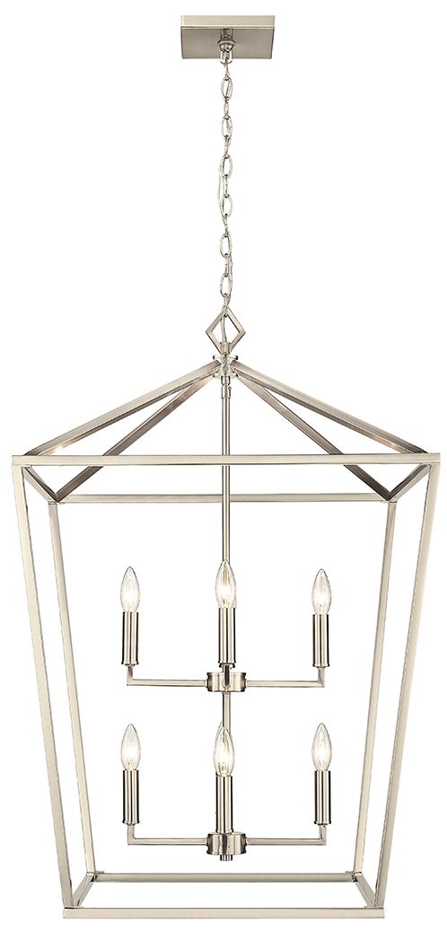 Millennium Corona 8-Light 24" Modern Gold Pendant