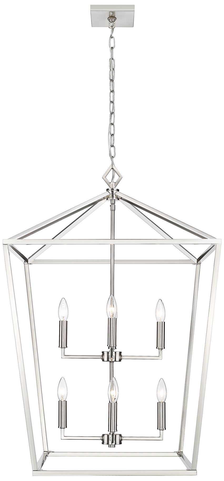 Millennium Corona 8-Light 24" Satin Nickel Pendant