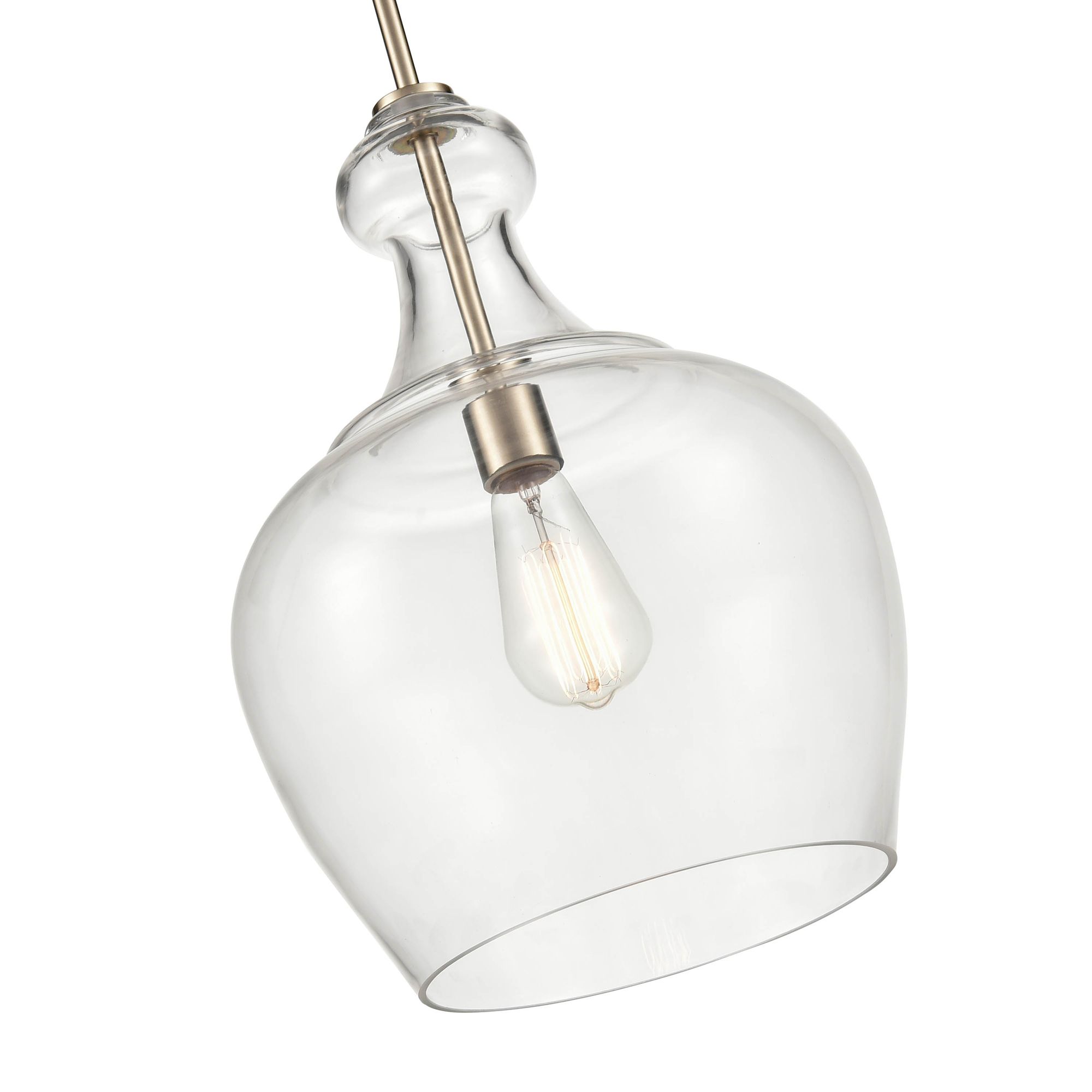 Image 2 Millennium Corra 1-Light 11.75" Modern Gold Pendant with Glass Shade more views
