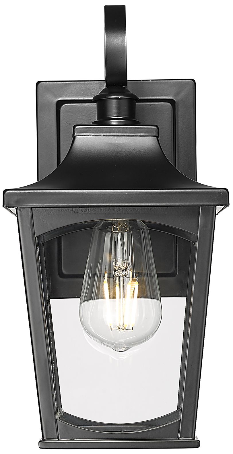 Image 2 Millennium Curry 12.62" Powder Coated Black Outdoor Wall Sconce more views
