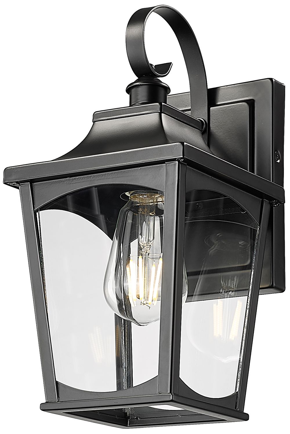 Image 3 Millennium Curry 12.62" Powder Coated Black Outdoor Wall Sconce more views