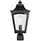 Millennium Curry Outdoor Post Lantern Black