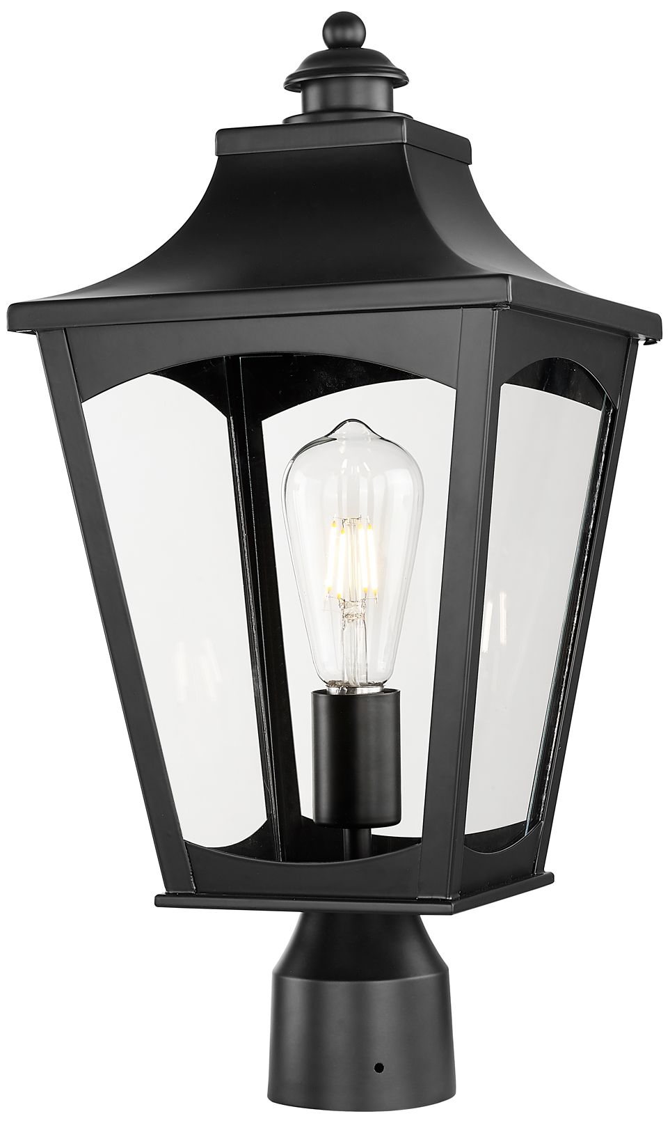 Image 2 Millennium Curry Outdoor Post Lantern Black more views