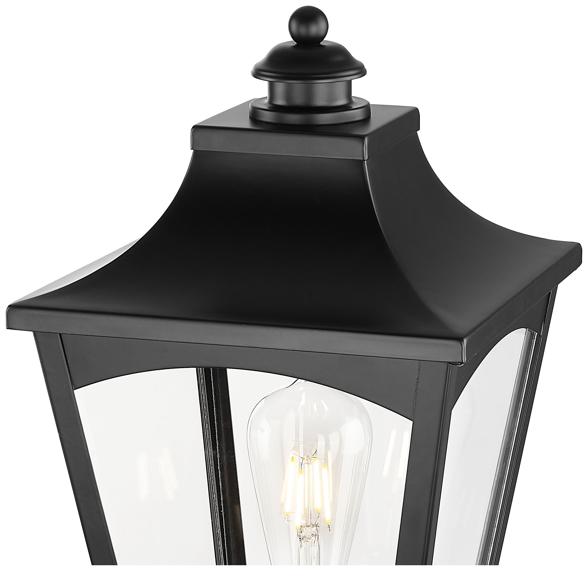 Image 4 Millennium Curry Outdoor Post Lantern Black more views